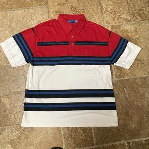 Towncraft Red and White Striped Men's Shirt